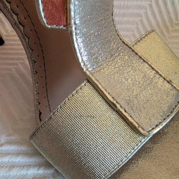 Jean-Michel Cazabat Octavia Metallic Patchwork Heels Size 7.5 Stiletto Sandals - Picture 10 of 12